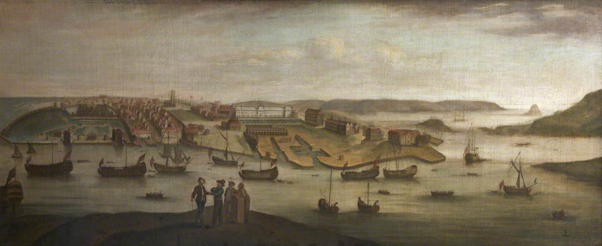 Vista de Plymouth Dock en el siglo XVIII